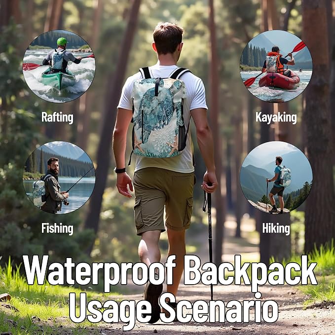 Dry Bags Waterproof for Marine Kayaking Boating Camping Swimming Keeps Gear - Image 8