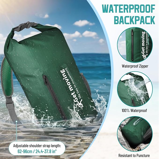 BKNOOU Dry Bag Waterproof Backpack - Image 3