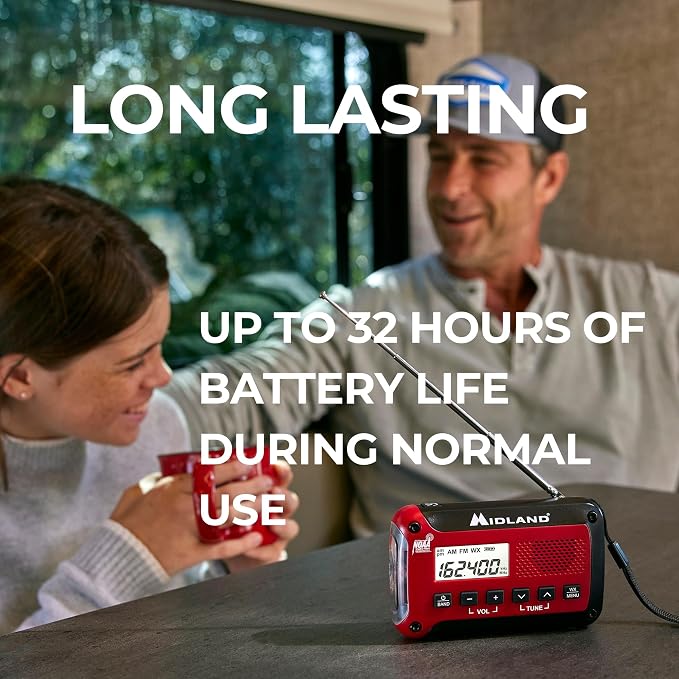 Midland® - ER10VP Weather Radio - AM/FM Radio - Compact and Easy to Carry - SOS - Image 4