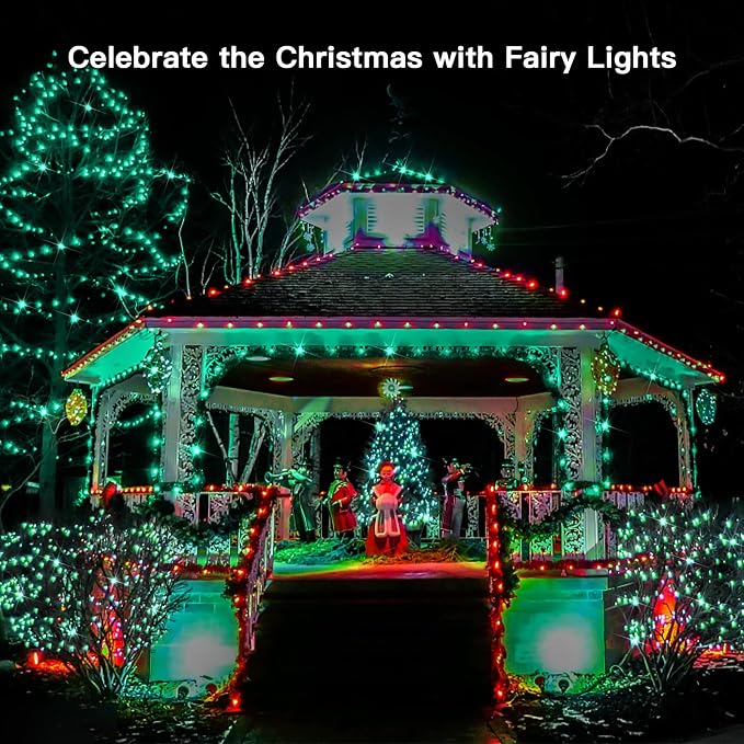 suddus Green Christmas Lights Battery Operatd, 66ft 200LED St Patricks Day - Image 5