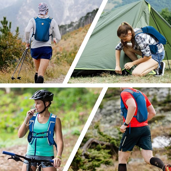 Hydration Backpack with 2L Water Bladder Bag, Lightweight and Breathable - Image 8