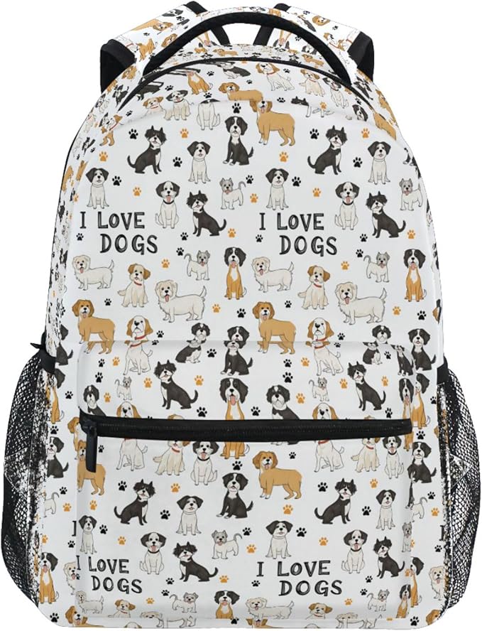 Wamika Bernese Mountain Dog Kids Backpack Cute Puppy Paw School Backpack Boy by Wamika