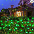 Solar St Patricks Day Lights Outdoor, 6 Pack 48 LED Solar Green Firefly Lights by KohlrabiDecor