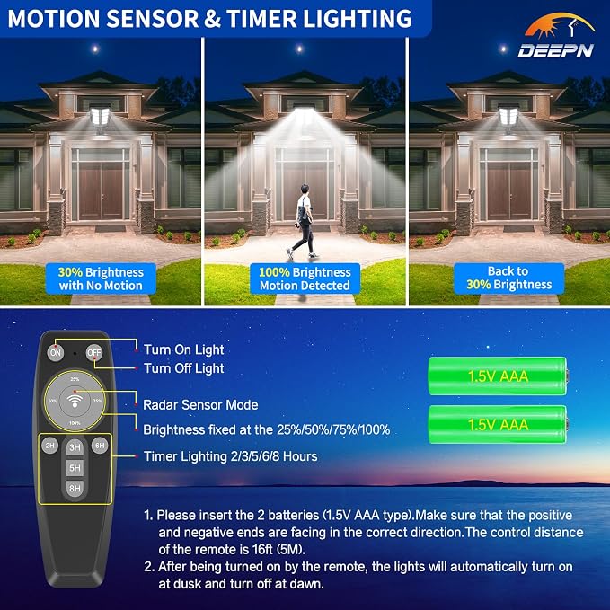 Solar Lights Outdoor, IP66 Waterproof Street Lights Outdoor, 6500K Dusk to Dawn - Image 5