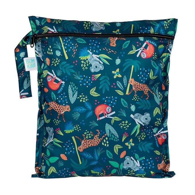 Bumkins Waterproof Wet Bag for Baby, Swim Suit, Cloth Diapers, Pump Parts by Bumkins