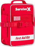 SurviveX Large First Aid Kit for Car, Travel & Home by SurviveX