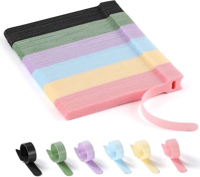 200PCS Cable Ties, 6 inch Multi-Colour Cable Ties by VITEVER