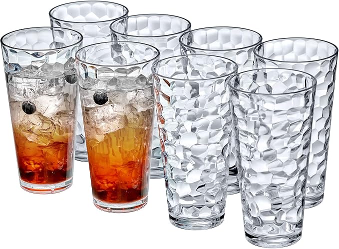 Amazing Abby - Iceberg - 24-Ounce Plastic Tumblers, Plastic Drinking Glasses by AmazingAbby