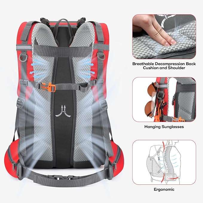 Maelstrom Hiking Backpack, Camping Backpack, 40L Waterproof Hiking Daypack - Image 5