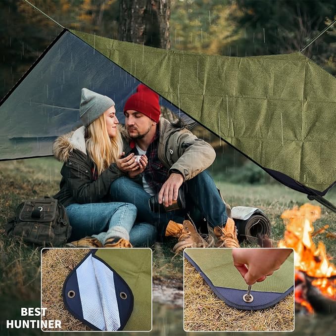 Heavy Duty Survival Blanket -Multifunctional Reflective Tarp Thermal Blanket - Image 6