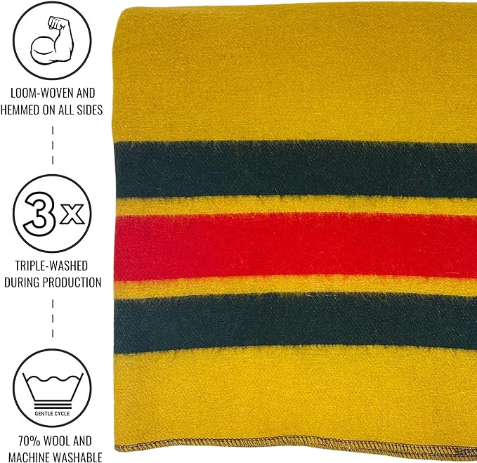 Arcturus Rainier Wool Blanket, Washable Wool Blanket - Image 3