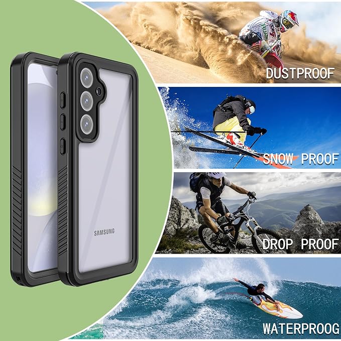 for Samsung Galaxy S24 FE Case, IP68 Waterproof Dustproof Case, Full Body Heavy - Image 5