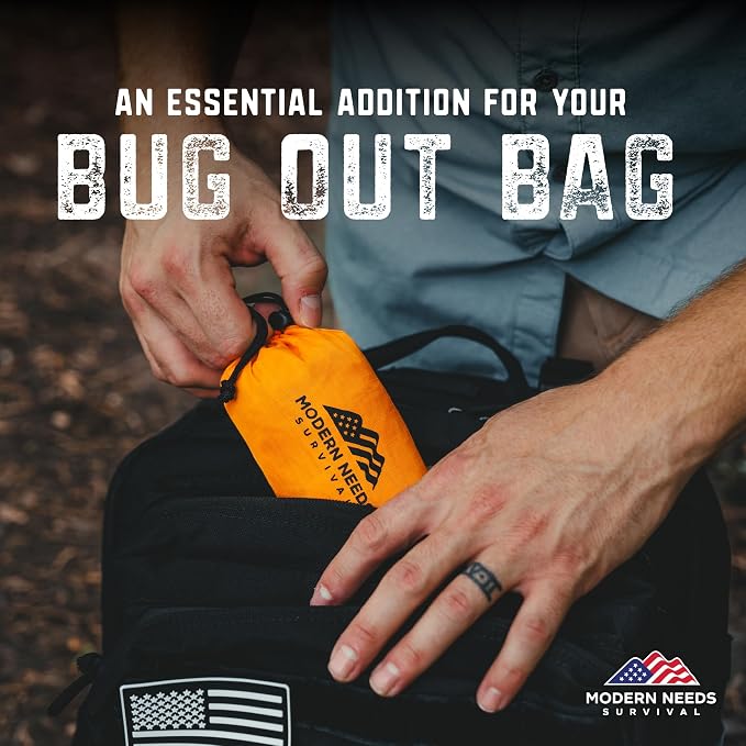MODERN NEEDS Emergency Sleeping Bag Survival – Thermal Blanket & Bivy Sack | - Image 8