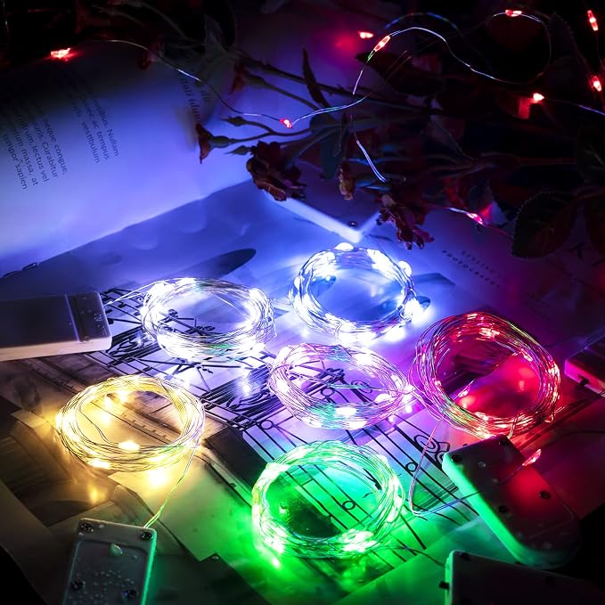 Brightown 12 Pack Led Fairy Lights Battery Operated String Lights Waterproof - Image 6