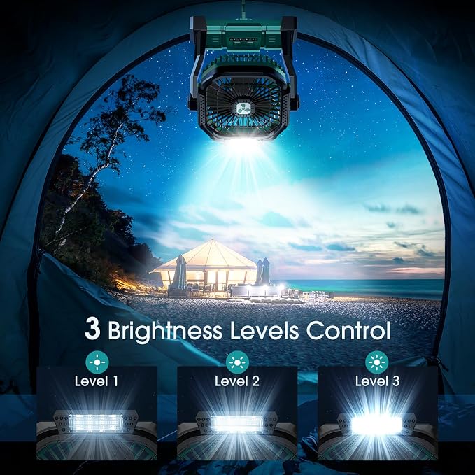 ONLYNEW Portable Fan Rechargeable, 20000mAh Cordless Battery Powered Fan - Image 5