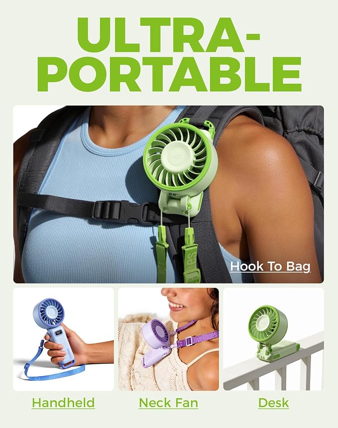 Diveblues Portable Turbo Fan, 100 Speed Handheld Fan - Image 5