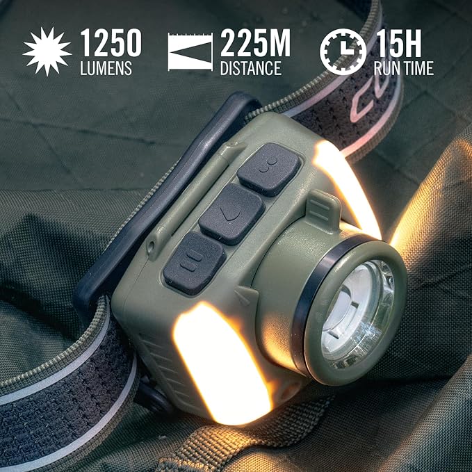 Coast FL97R Voice-Controlled 1200 Lumen Rechargeable LED Headlamp - Image 6
