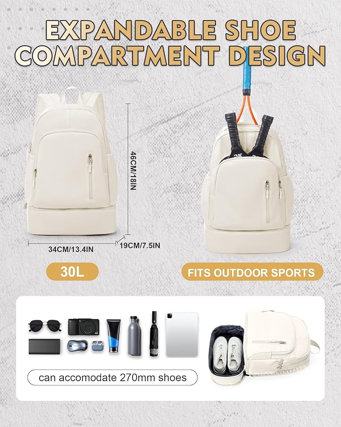 Gym Backpack for Women Men, Lightweight Gym Bag - Image 3