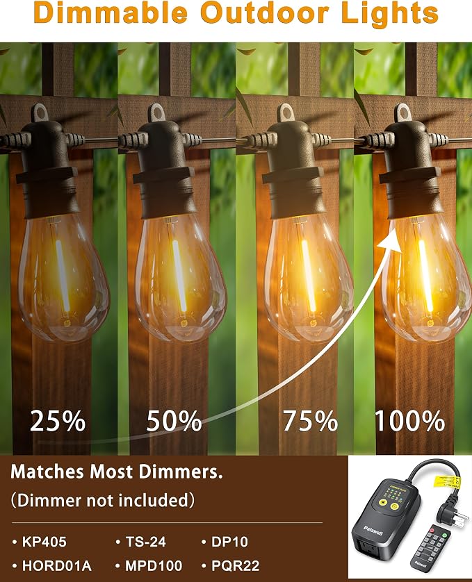 30FT LED Outdoor String Lights - Image 6