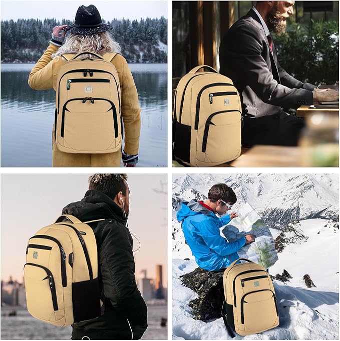 Volher Laptop Backpack, Business Travel Anti Theft Slim Durable Laptops Backpack - Image 7