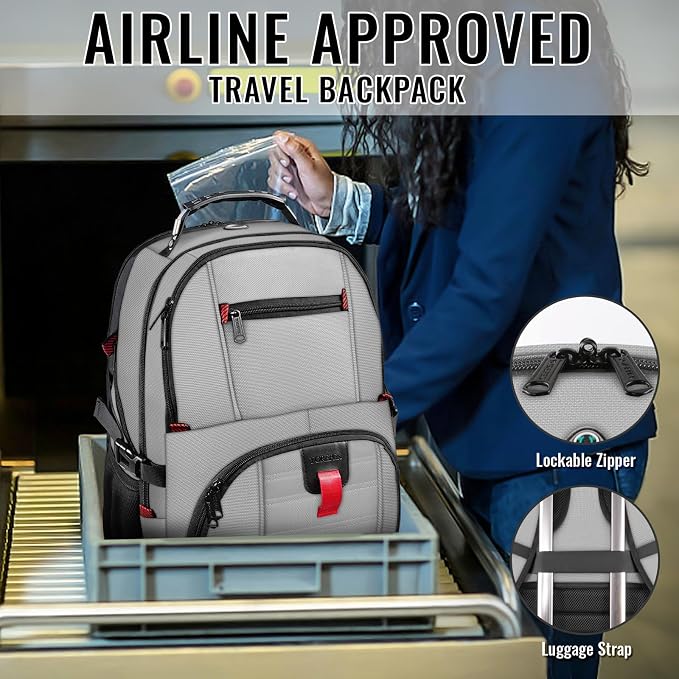 YOREPEK Large Backpack for Men, Extra Large Laptop Backpacks for Men Women - Image 5