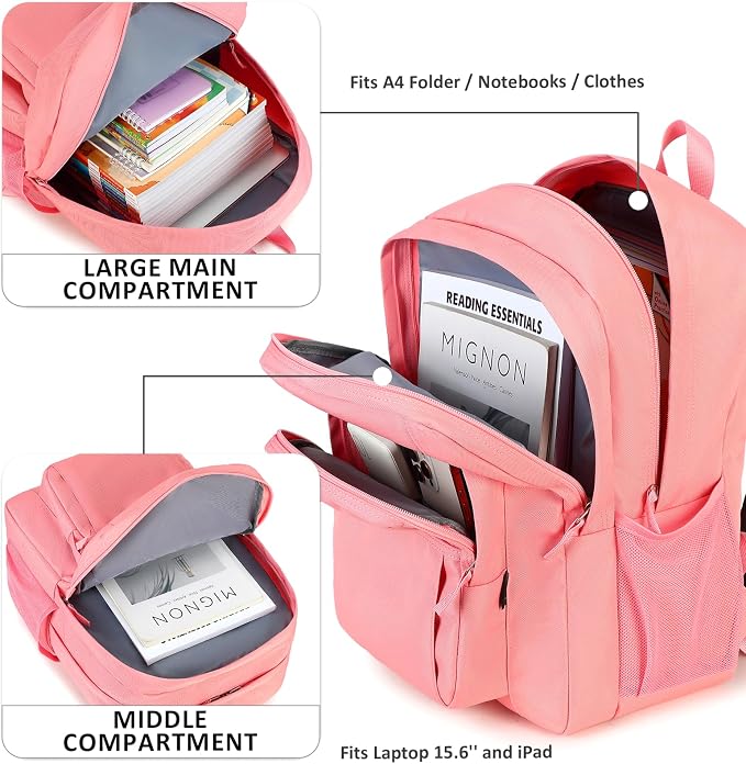 abshoo Classical Basic Travel Backpack - Image 2