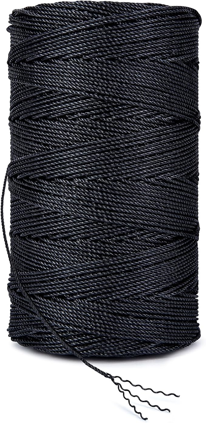 HONGDA Tarred Twine, 1080 Feet Nylon Twine #18 Bank Line-Black Nylon String - Image 5