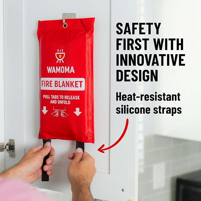 Fire Suppression Blanket with Hooks - Image 2