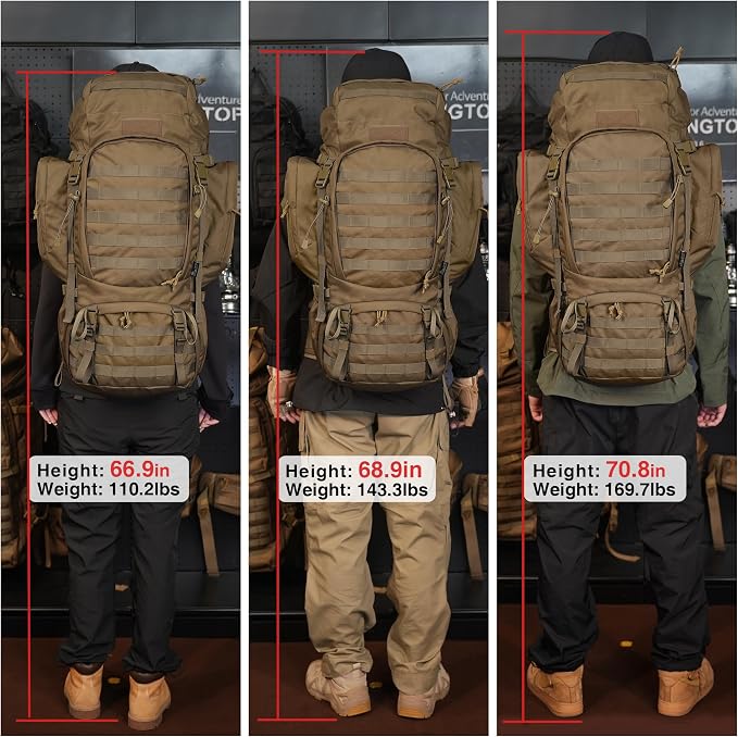 Mardingtop 60L Military Internal Frame Backpack - Image 8