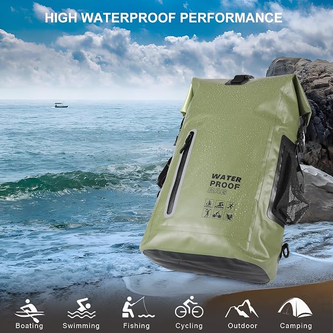 Waterproof Backpack, Waterproof Backpack That Can Float, Suitable - Image 2