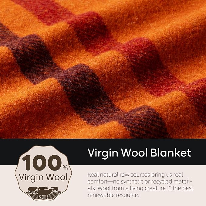 Molithe 100% Wool Blanket, Military Wool Blanket, Sporting Events, Survival - Image 3