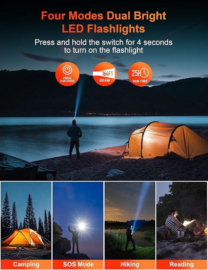 Solar Charger Power Bank, PD 20W Fast Charging External Batter, 40000mAh - Image 6