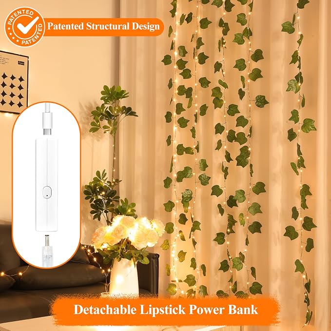 Lakumu 33FT 100 LED Fairy Lights: Rechargeable Battery Operated, Timer - Image 6