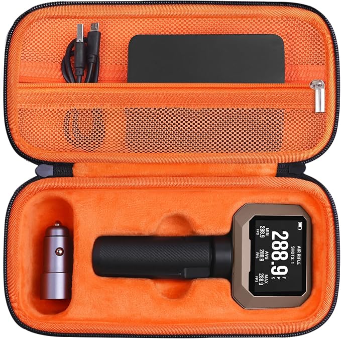 Carrying Case for Garmin Xero C1 Pro Chronograph, Inlaid Organizer by SKIDAYO