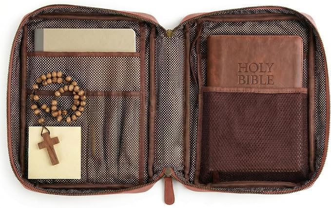LEATHER VILLAGE Genuine Leather Bible Cover - Image 2