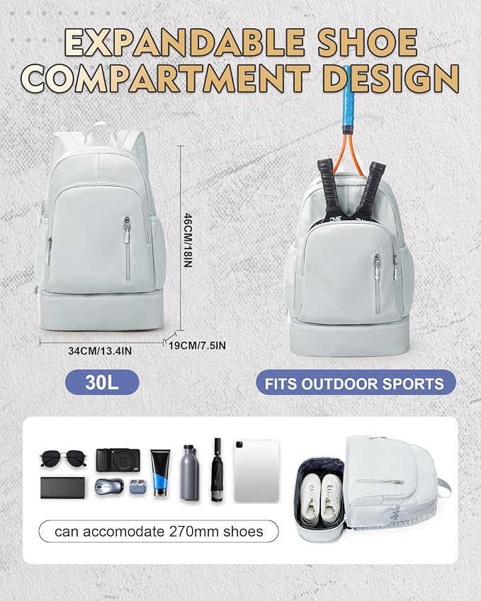 Gym Backpack for Women Men, Lightweight Gym Bag - Image 2