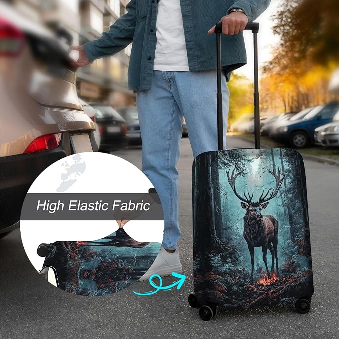 Luggage Cover Protector for 22-24 Inch Suitcases, TSA Approved Elastic Travel - Image 4