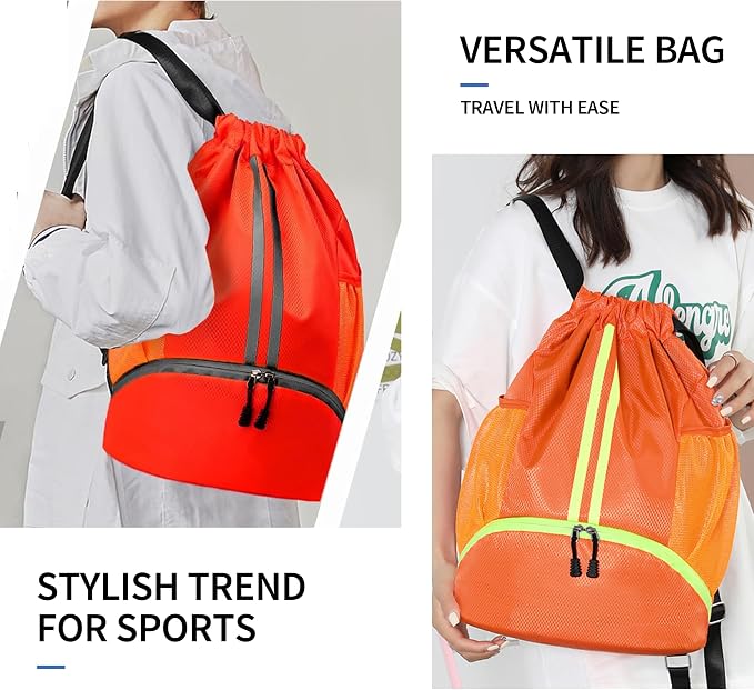 JELUTAR Drawstring Backpack Gym Bag - Image 6