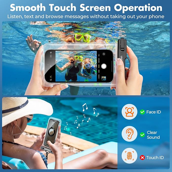 UNBREAKcable Waterproof Phone Pouch-2 Pack IPX8 Waterproof Phone Case - Image 7