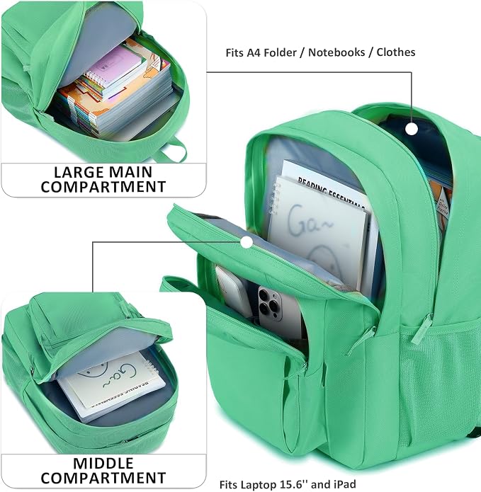 abshoo Classical Basic Travel Backpack - Image 2
