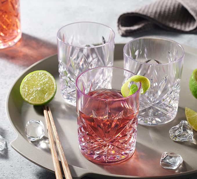 Godinger Old Fashioned Whiskey Glasses, Drinking Glasses, Shatterproof and - Image 4