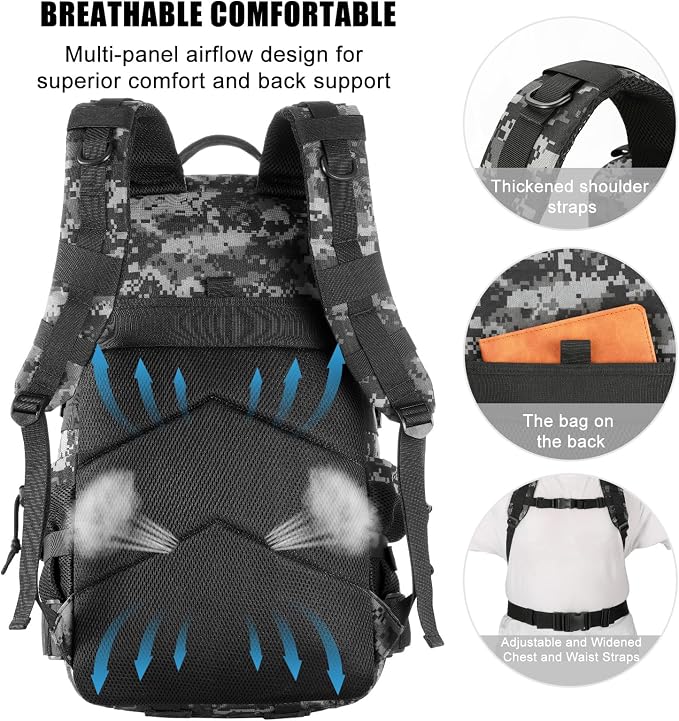 Military Tactical Backpack 25L Day Backpack - Image 4