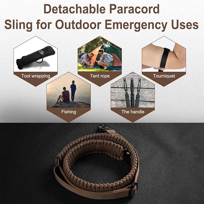 VVAAGG Two-Point Paracord Rifle Sling - Image 7