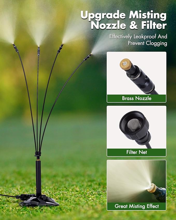 Rafow Standing Misters for Outside Patio Portable Misting System for Cooling - Image 3