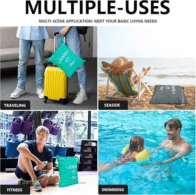 2 Pcs Large Travel Laundry Bags - Image 9