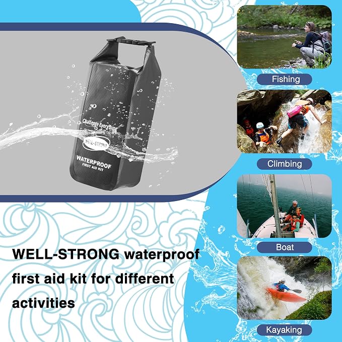Boat First Aid Kit Waterproof, WELL-STRONG Marine Emergency Kit - Image 3