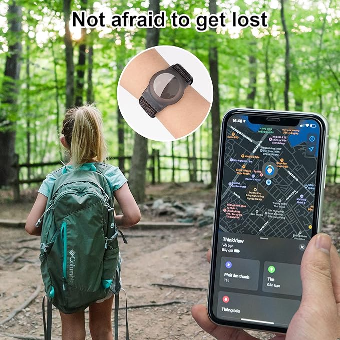 Kids Wristband Compatible with Apple AirTag, Protective Case - Image 4