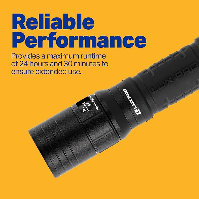 LUXPRO XP980 Pro Series Rechargeable Utility LED Flashlight - Image 3