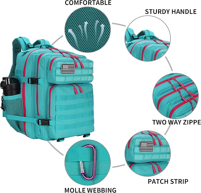 Lovelinks21 25L Tactical Military Backpack Small Travel Rucksack - Image 4