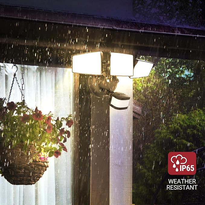 HALO Next Gen AC Plug & Cord LED Security Floodlight, Twin Head w/Motion Sensing - Image 7